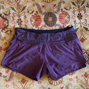 Lululemon Low Rise Running Shorts